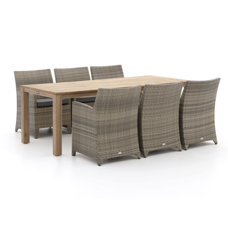 Forza Barolo/ROUGH-S 220cm dining tuinset 7-delig - Laagste prijsgarantie! afbeelding 1