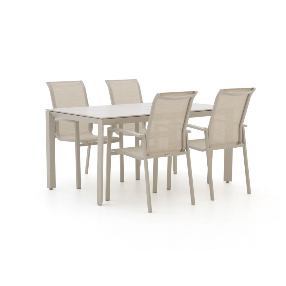 Forza Centallo/Sestino 160cm dining tuinset 5-delig stapelbaar - Laagste prijsgarantie! Forza Centallo/Sestino 160cm dining tuinset 5-delig stapelbaar - Laagste prijsgarantie! afbeelding 1