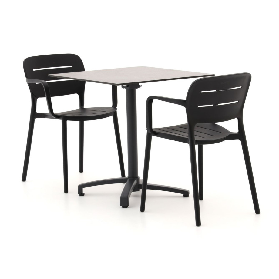 Forza Pazzia/Canzo 70cm dining tuinset 3-delig stapelbaar - Laagste prijsgarantie! afbeelding 1