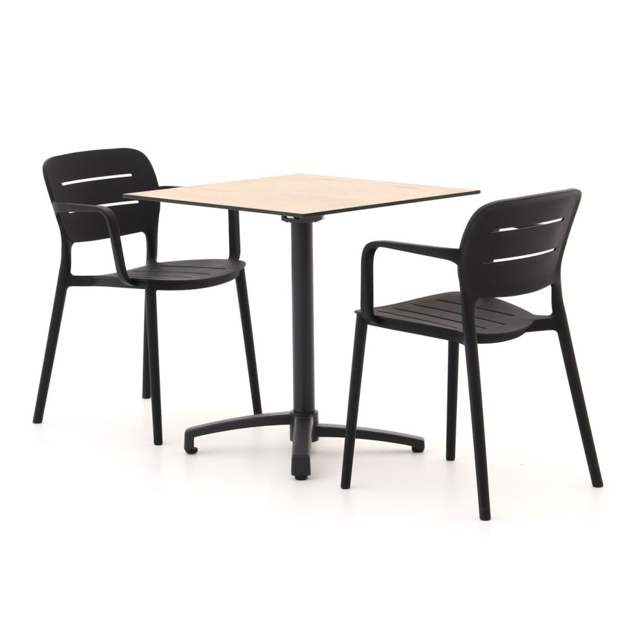 Forza Pazzia/Canzo 70cm dining tuinset 3-delig stapelbaar - Laagste prijsgarantie! afbeelding 1