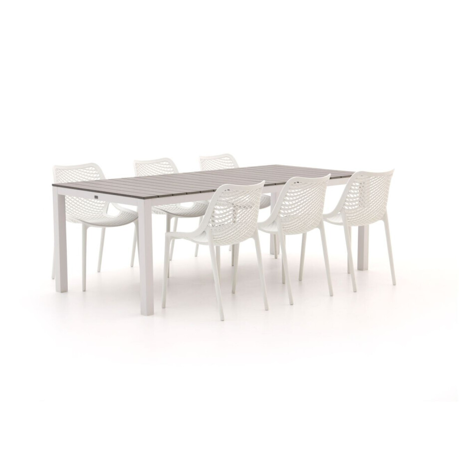 Forza Ripi/Fidenza 220cm dining tuinset 7-delig stapelbaar - Laagste prijsgarantie! Forza Ripi/Fidenza 220cm dining tuinset 7-delig stapelbaar - Laagste prijsgarantie! afbeelding 1