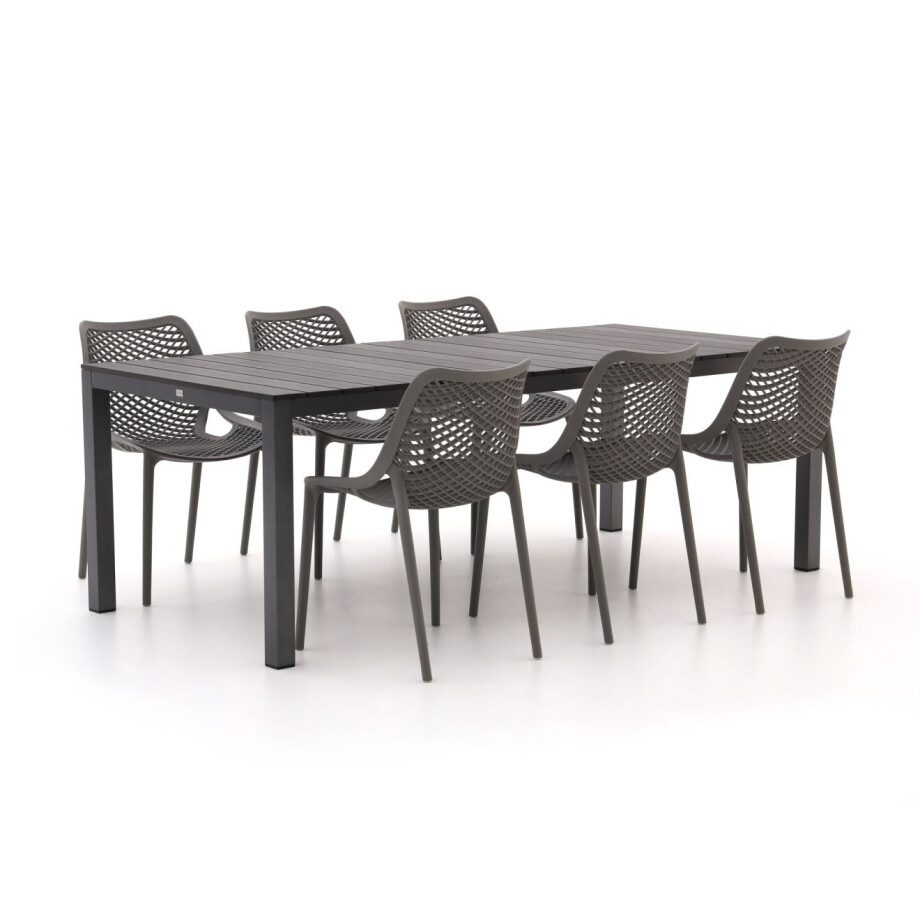 Forza Ripi/Fidenza 220cm dining tuinset 7-delig stapelbaar - Laagste prijsgarantie! afbeelding 1
