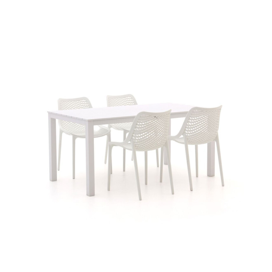 Forza Ripi/Menzano 160cm dining tuinset 5-delig stapelbaar - Laagste prijsgarantie! afbeelding 1