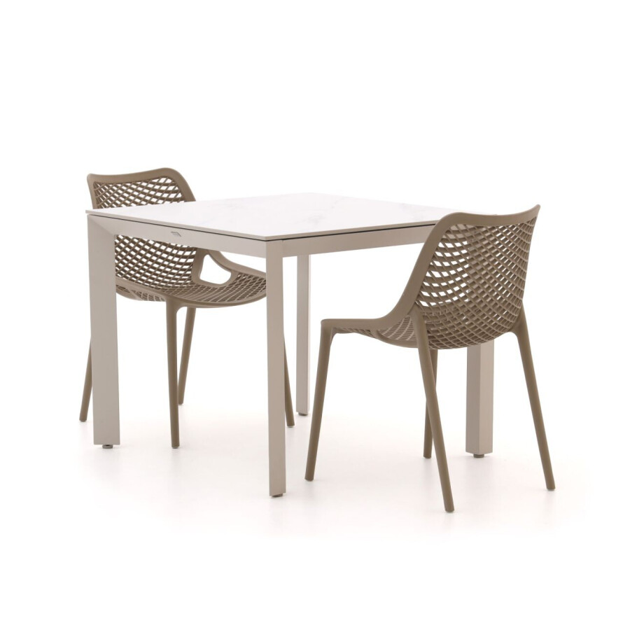 Forza Ripi/Sestino 90cm dining tuinset 3-delig stapelbaar - Laagste prijsgarantie! afbeelding 1