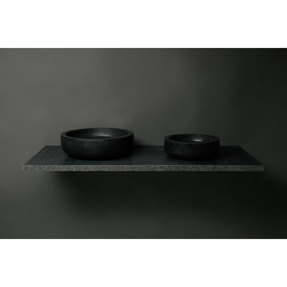 Forzalaqua Verona waskom 40x40x12cm Rond Natuursteen Graniet gezoet 8010235 afbeelding 1