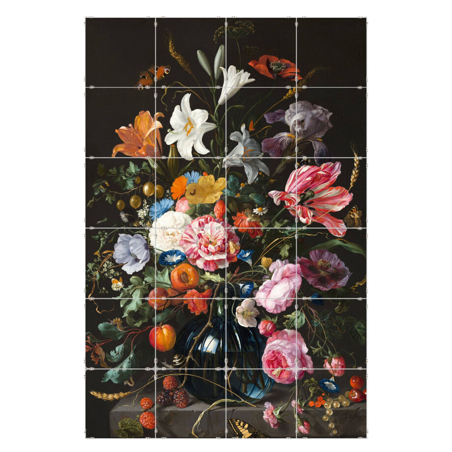Fototegels Jan Davidsz - vase kunststof | Orangewallz afbeelding 1