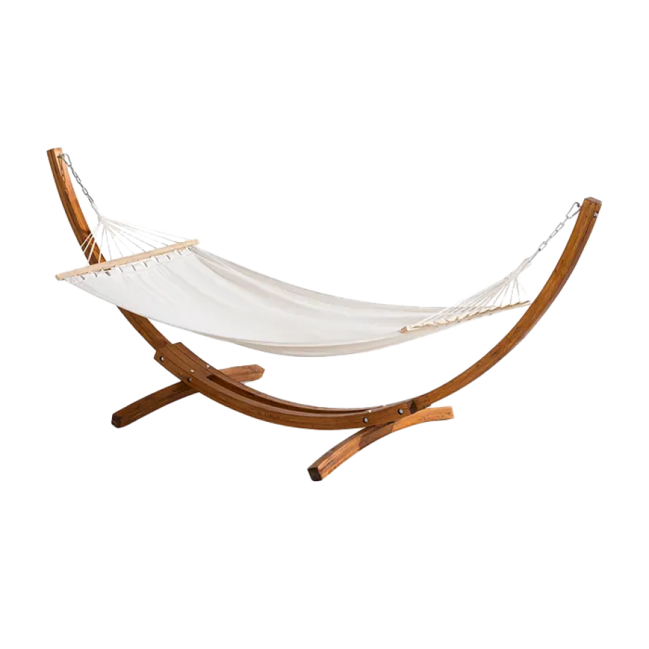 Freeke hangmat beige - met standaard Freeke hangmat beige - met standaard afbeelding 1