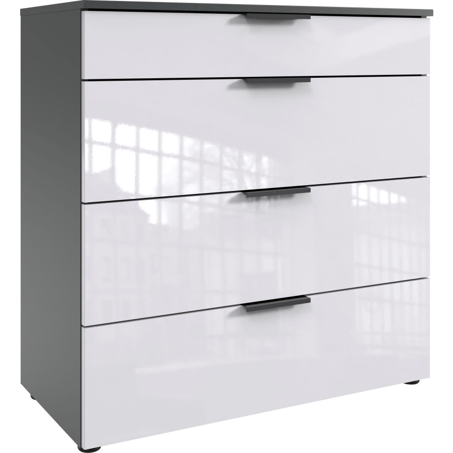 Wimex Ladekast Level36 D by fresh to go met soft-close functie en lakfronten, 4 lades, hoge commode afbeelding 1