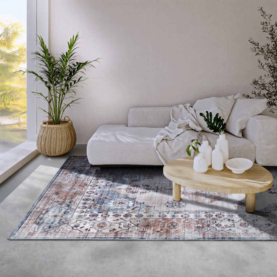 freundin Home Collection Vloerkleed Meridiem Kortpolig, antislip, oriënt, vintage, klassiek, woonkamer, gang afbeelding 1