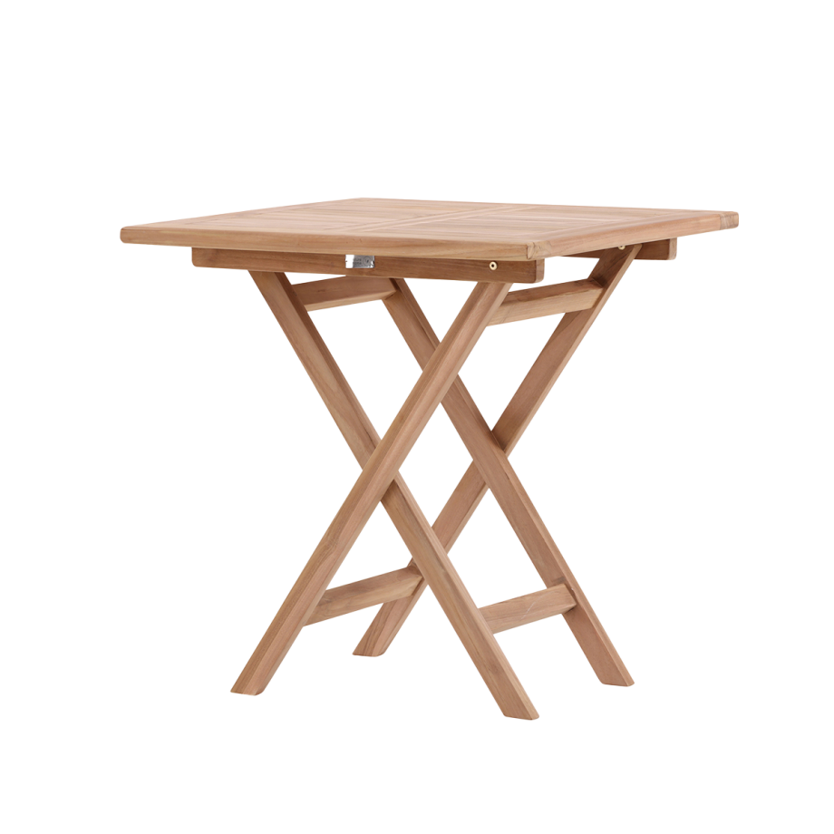 Frida inklapbare houten tuintafel naturel - 70 x 70 cm Frida inklapbare houten tuintafel naturel - 70 x 70 cm afbeelding 1