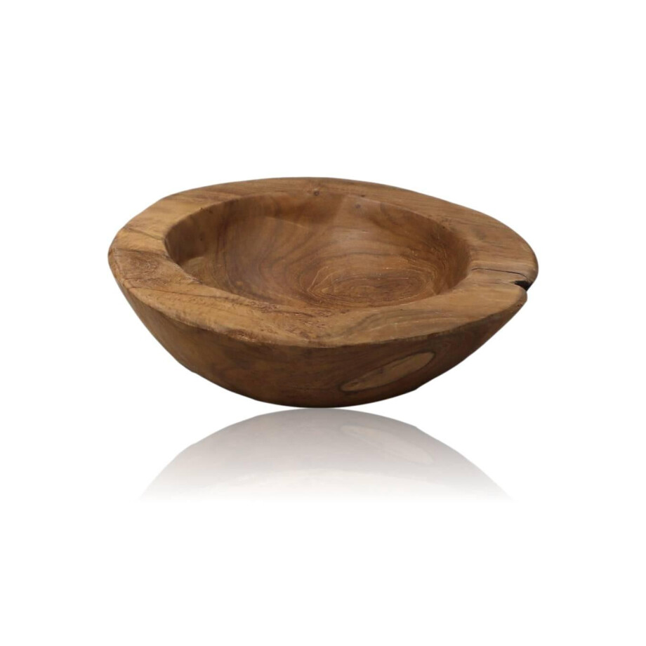Fruitschaal Elle teakhout | HSM Collection afbeelding 1