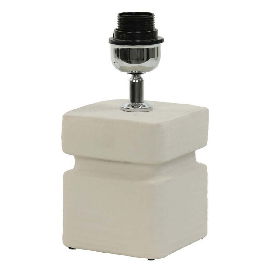 Light & Living Tafellamp 'Amta' Keramiek, 25cm, kleur Crème (excl. kap) Light & Living Tafellamp 'Amta' Keramiek, 25cm, kleur Crème (excl. kap) afbeelding 1