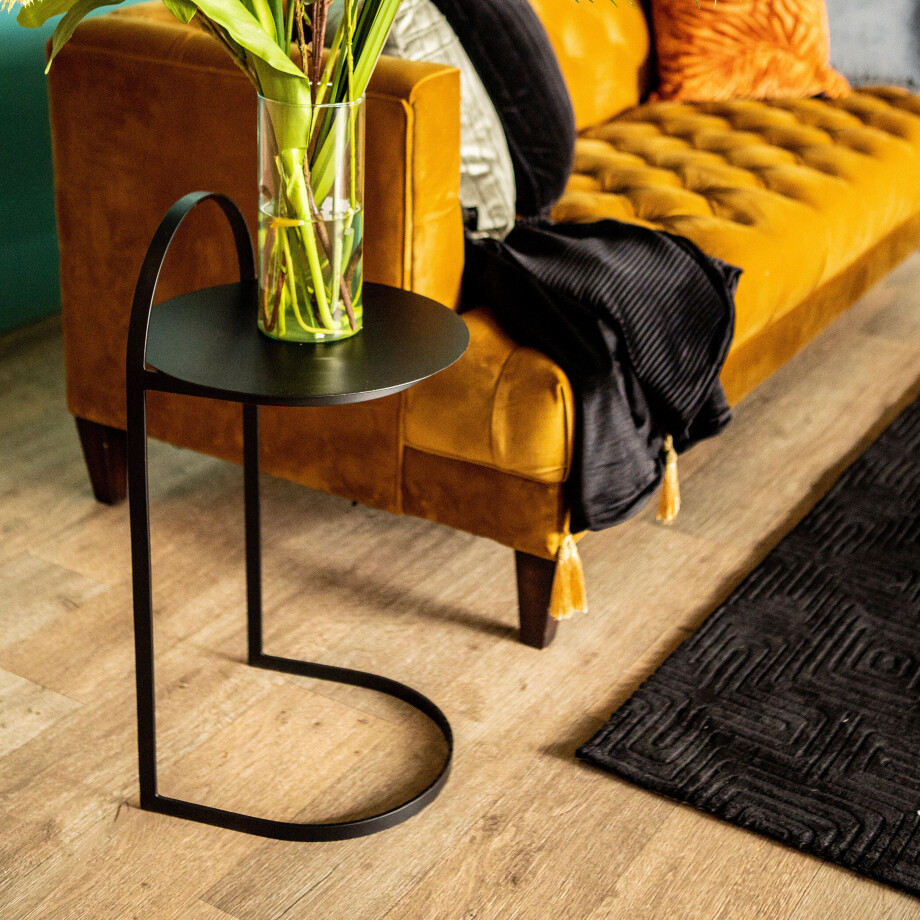 By-Boo Bijzettafel 'Garcon' kleur Zwart, 35cm afbeelding 1