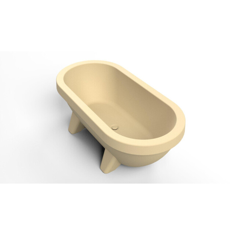 Gardentub vrijstaand (tuin)bad - 194x94x66cm - kunststof - geschikt voor buiten - mat sand dune (beige) B161001108 afbeelding 1