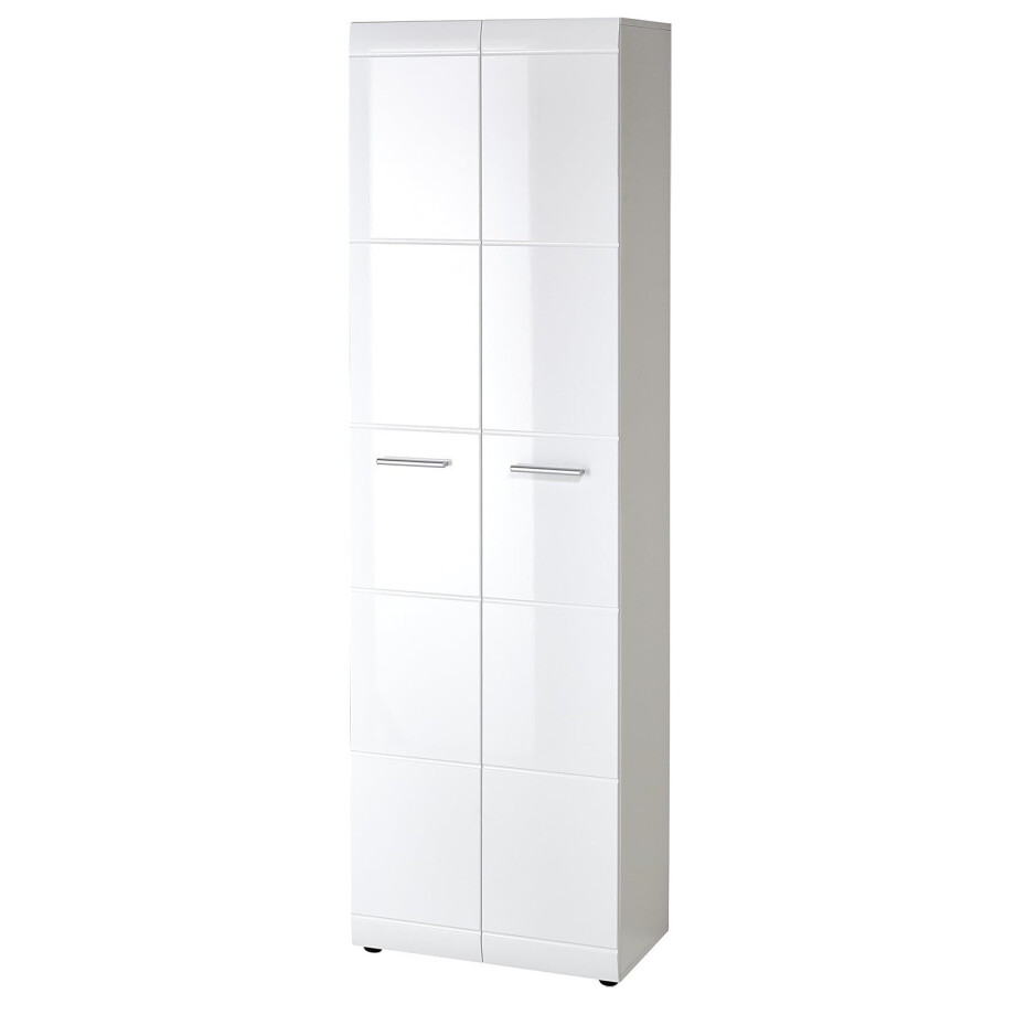 Garderobekast Adana 197 cm hoog in hoogglans wit afbeelding 1