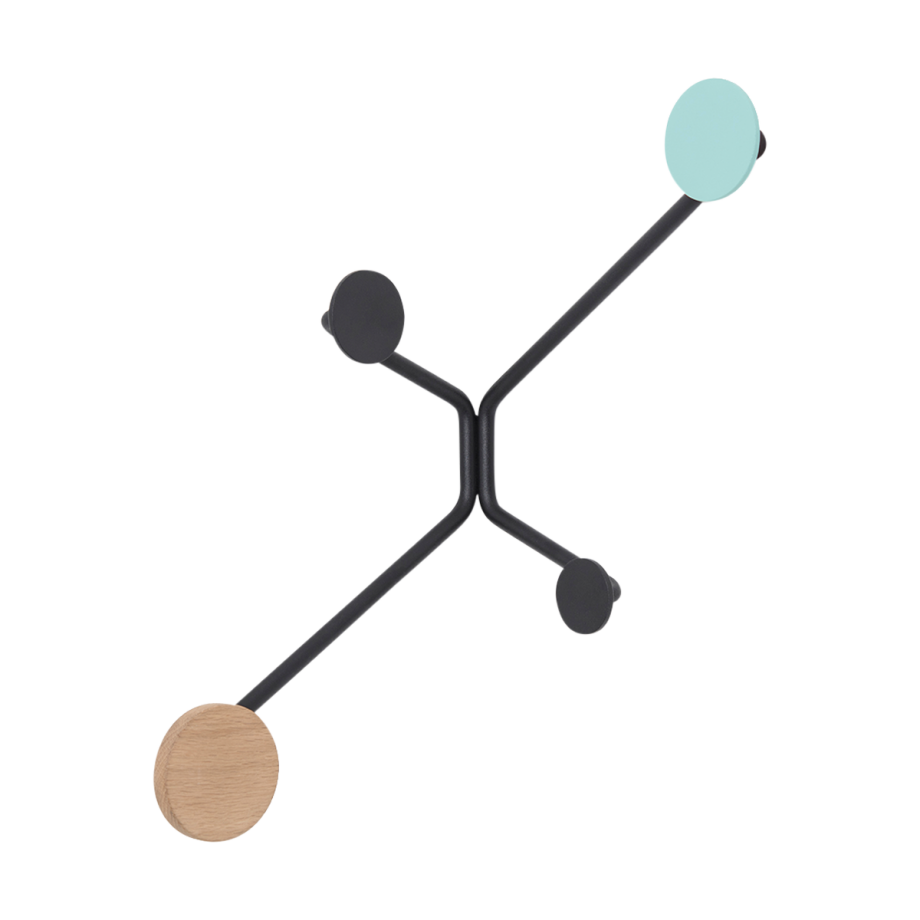 Hook coat rack straight walls - wandkapstok green Hook coat rack straight walls - wandkapstok green afbeelding 1