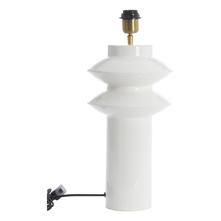 Light & Living Tafellamp 'Petch' 40cm, kleur Wit (excl. kap) afbeelding 1