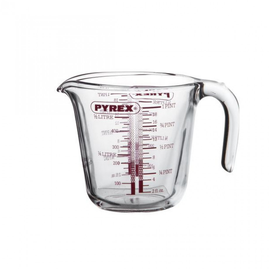 Maatbeker Pyrex, glas, 0,5 liter afbeelding 