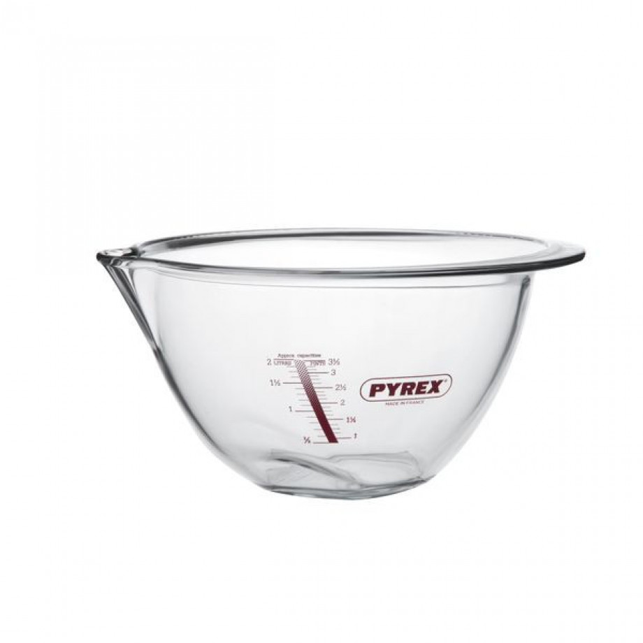 Beslagkom Pyrex, glas, 2 liter afbeelding 