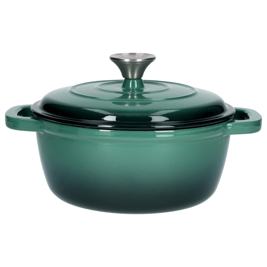 SILVERCREST Gietijzeren pan 22 cm 2,8 L (Groen) afbeelding 1