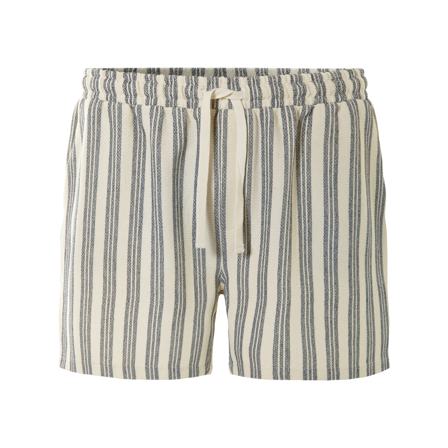 LIVERGY Korte heren broek (Wit/donkerblauw, S) LIVERGY Korte heren broek (Wit/donkerblauw, S) afbeelding 1