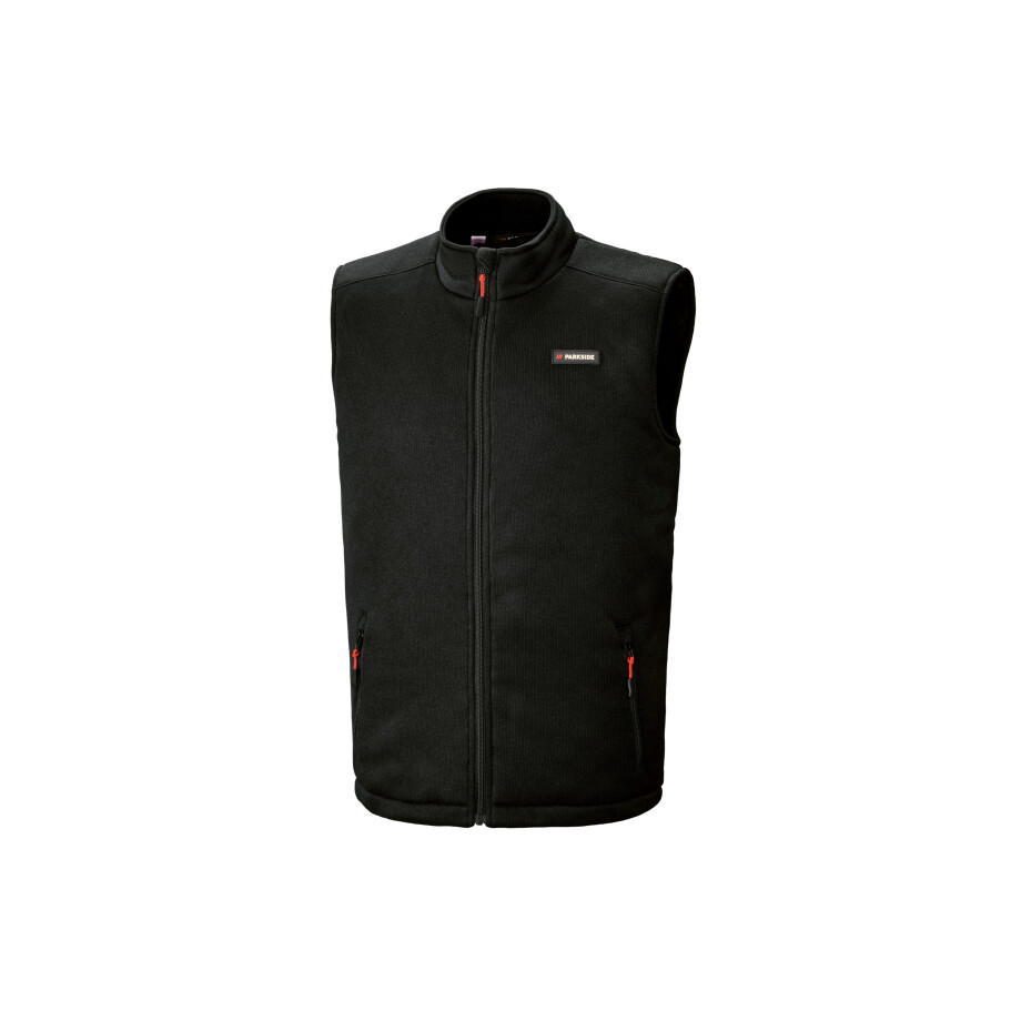 PARKSIDE Heren fleece werkvest (Zwart, L) PARKSIDE Heren fleece werkvest (Zwart, L) afbeelding 1