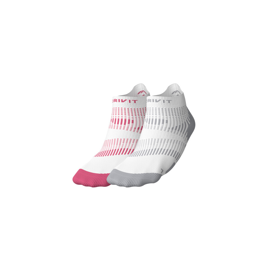 CRIVIT 2 Paar hardloopsokken (Donkerroze/grijs, 41/42) afbeelding 1