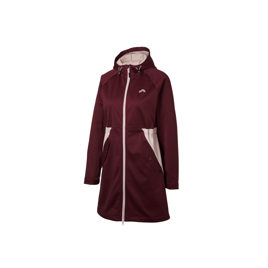 CRIVIT Dames softshell jas (Donkerrood, M (40/42)) afbeelding 1