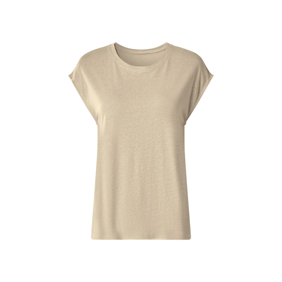 esmara Linnen dames top (Beige, XS (32/34)) afbeelding 1