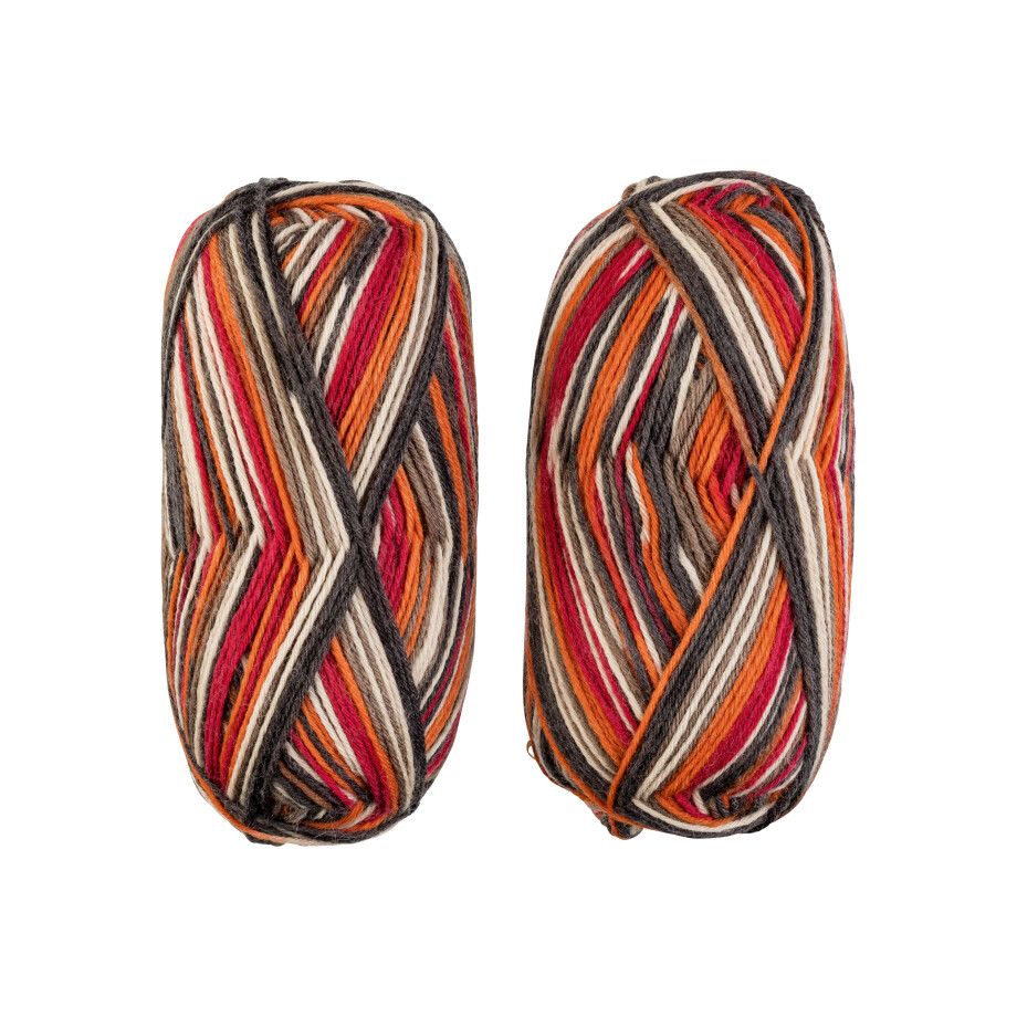 crelando Wollen breigaren (Oranje/rood) crelando Wollen breigaren (Oranje/rood) afbeelding 1