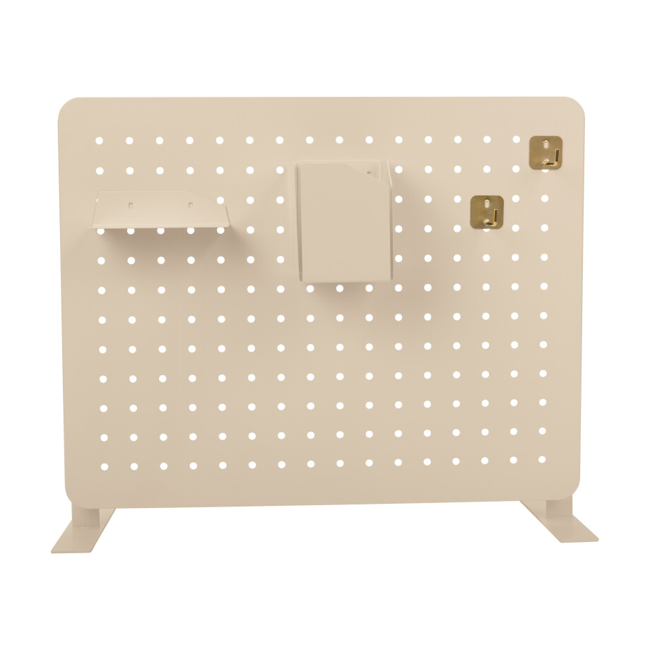 CRELANDO Peg board, 46,5 x 36,5 cm (Prikbord met 6 onderdelen, Ivoor) afbeelding 1