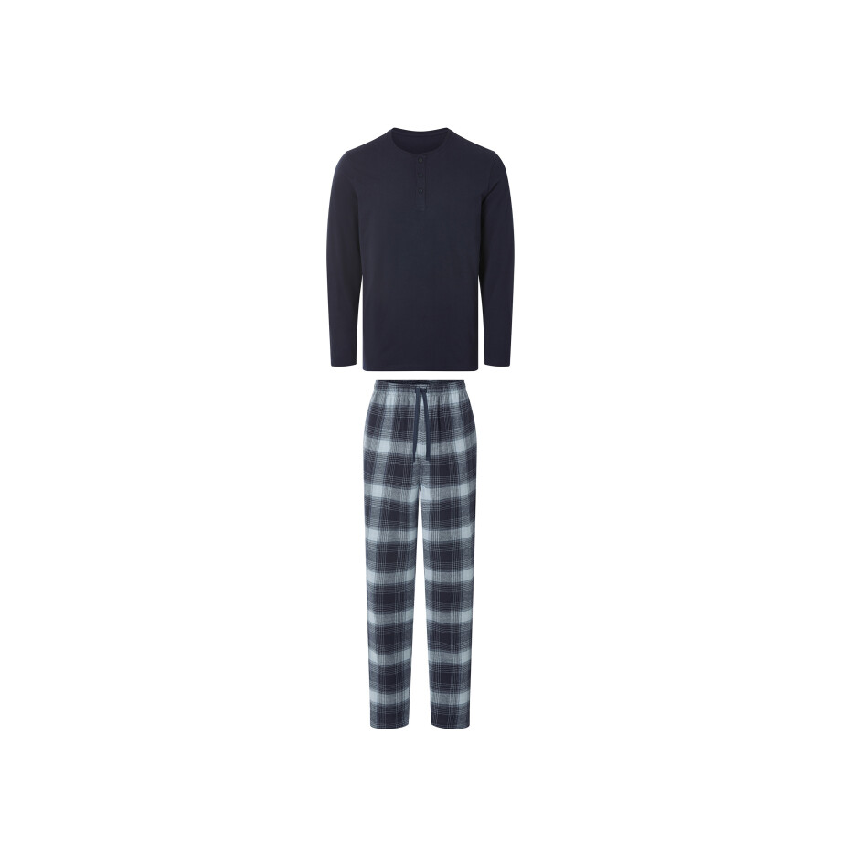 ESMARA MEN Heren pyjama (Donkerblauw/wit, XXL) afbeelding 1
