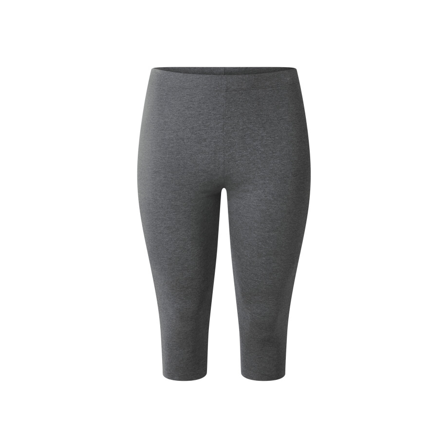 esmara Dames capri legging - Plus size (Grijs, XL (48/50)) esmara Dames capri legging - Plus size (Grijs, XL (48/50)) afbeelding 1