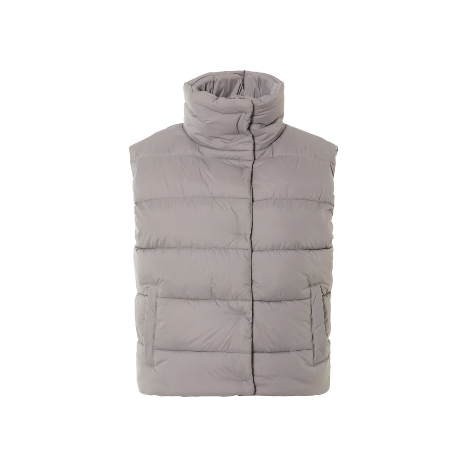esmara Dames gewatteerde bodywarmer (M (40/42), Taupe) afbeelding 1