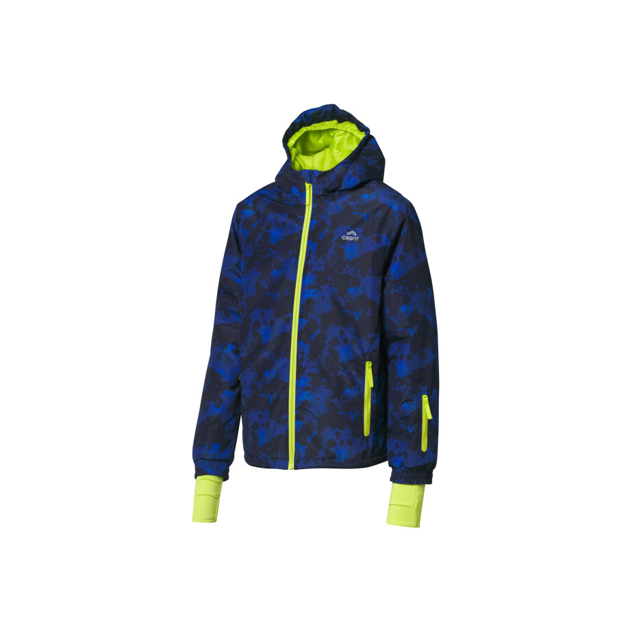 CRIVIT Kinder ski-jas (Blauw/limegroen, 146/152) afbeelding 1