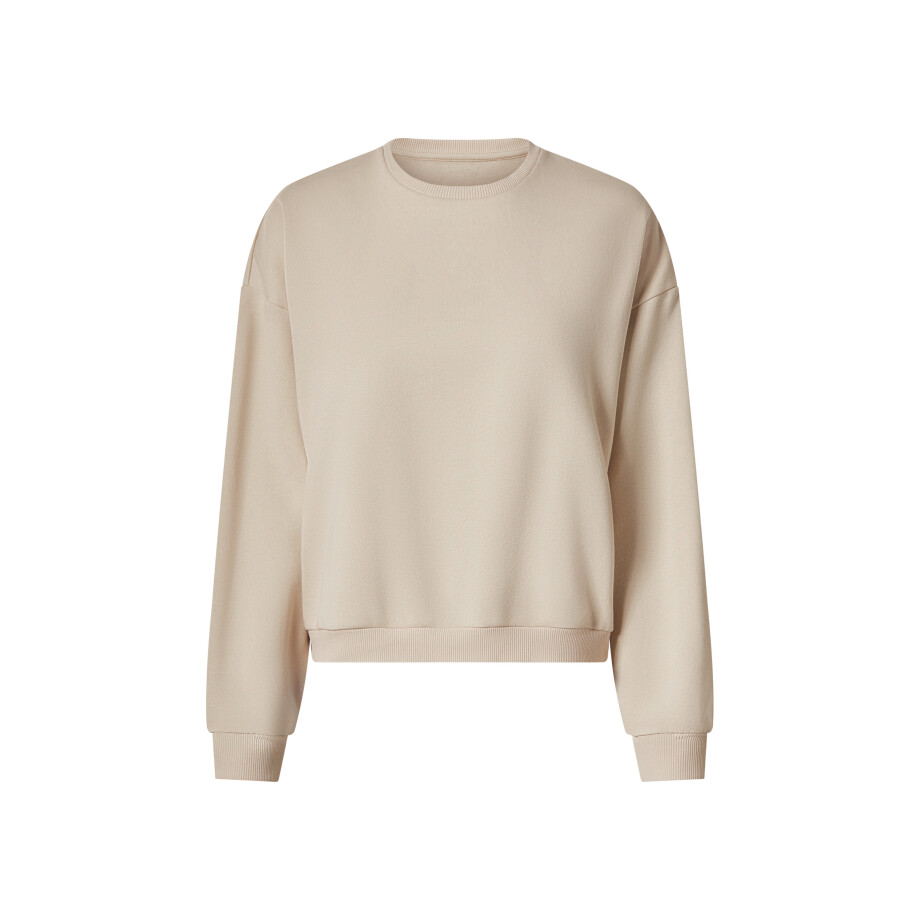 esmara Dames sweater of hoodie (Beige, S (36/38)) afbeelding 1