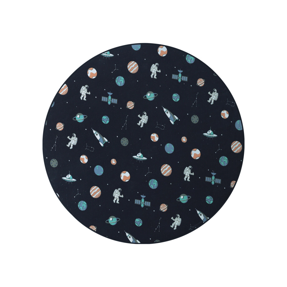 LIVARNO home Rond vloerkleed 120 cm (Blauw) afbeelding 1