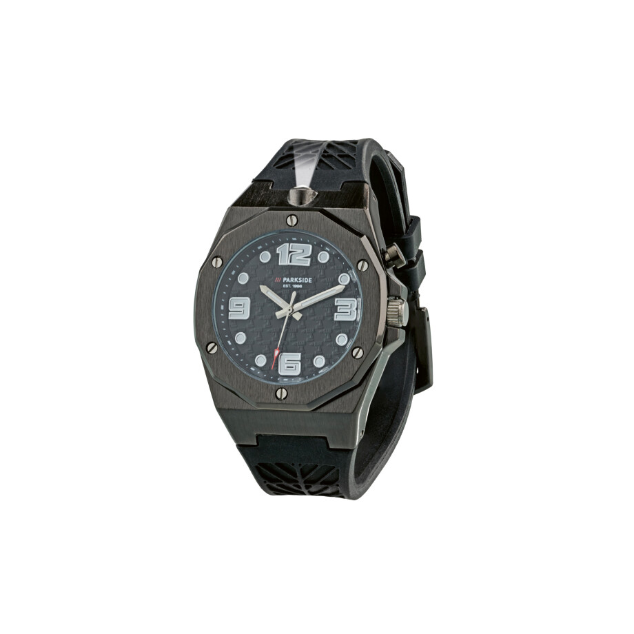 PARKSIDE Horloge met licht, Fan Edition, 40 mm (Zwart) afbeelding 1