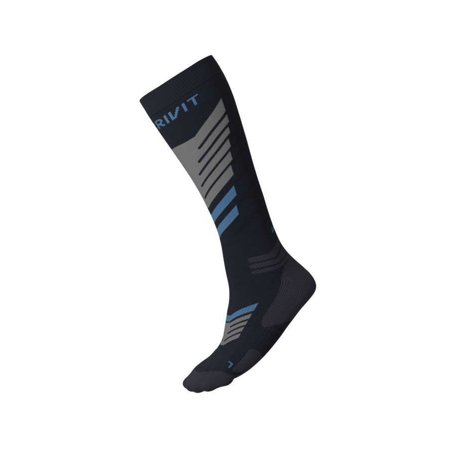 CRIVIT Unisex Premium-Ski-Funktionsokken, 1 paar (Marineblauw, 43/44) afbeelding 1