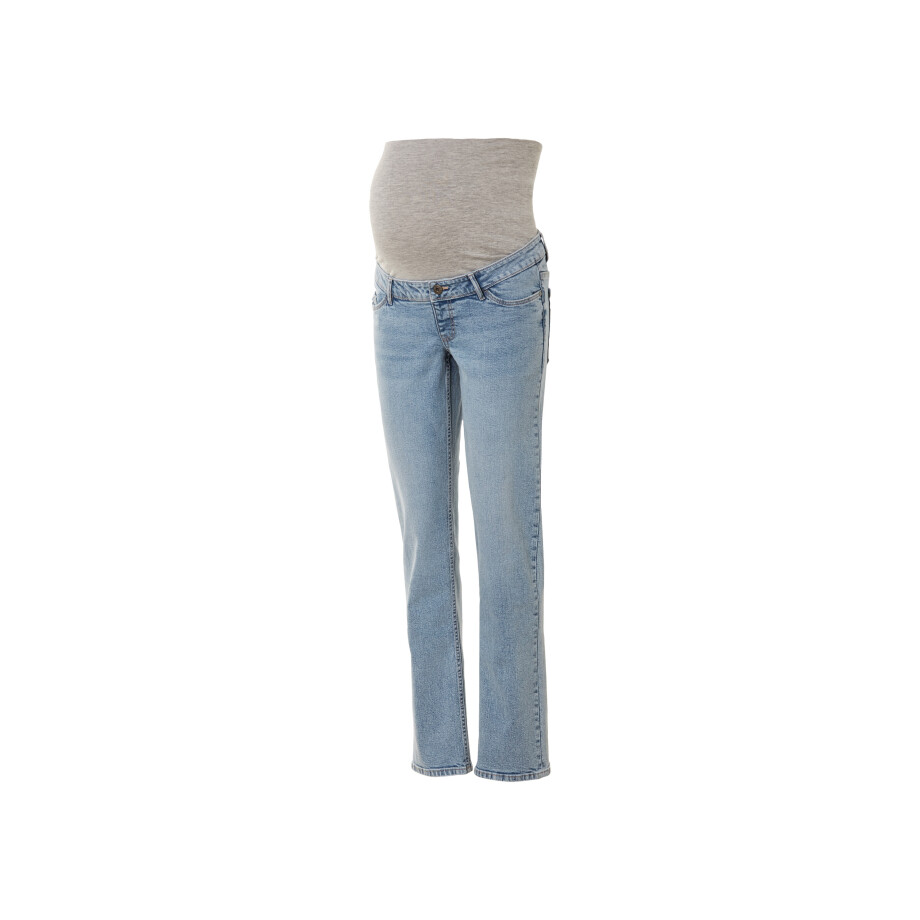 esmara Dames zwangerschapsjeans - Straight Fit (42, Lichtblauw) afbeelding 1
