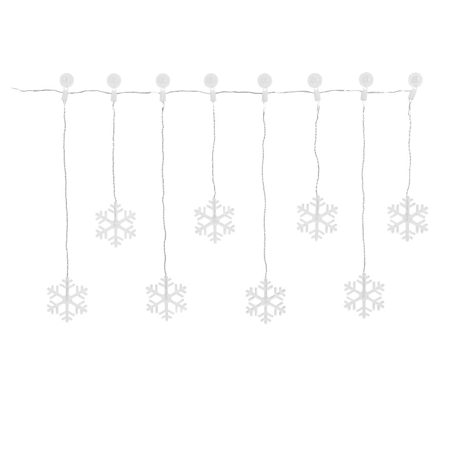 LIVARNO home LED-lichtgordijn (Sneeuwvlokken warmwit) afbeelding 1