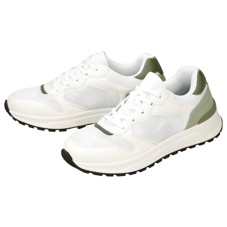 esmara Dames sneakers (Wit/groen, 41) afbeelding 1