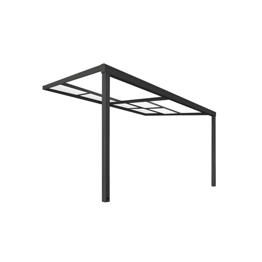HOME DELUXE Terrassenoverkapping SOLIS DELUXE, verschillende maten. (390 x 295 cm, Grijs) afbeelding 1