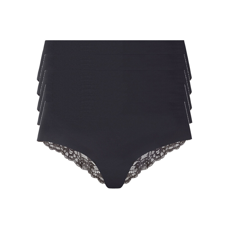 esmara 5 seamless dames hipsters (L (44/46), Zwart) afbeelding 1