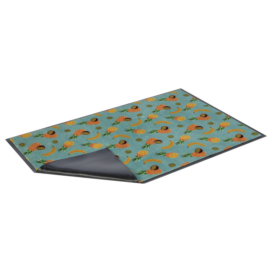 LIVARNO home Schoonloopmat, van gerecycled materiaal Vuilabsorberende mat, van gerecycled materiaal Deurmat, van gerecycled materiaal (Fruit) afbeelding 1