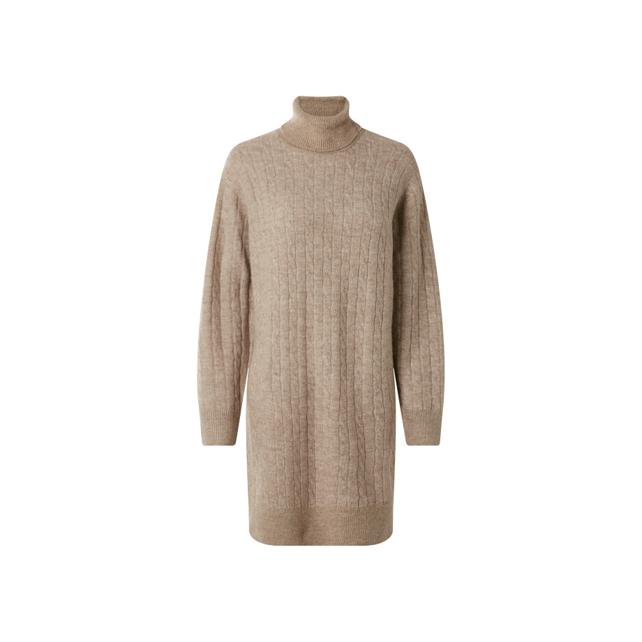 ESMARA Dames gebreide jurk (Beige, S (36/38)) afbeelding 1