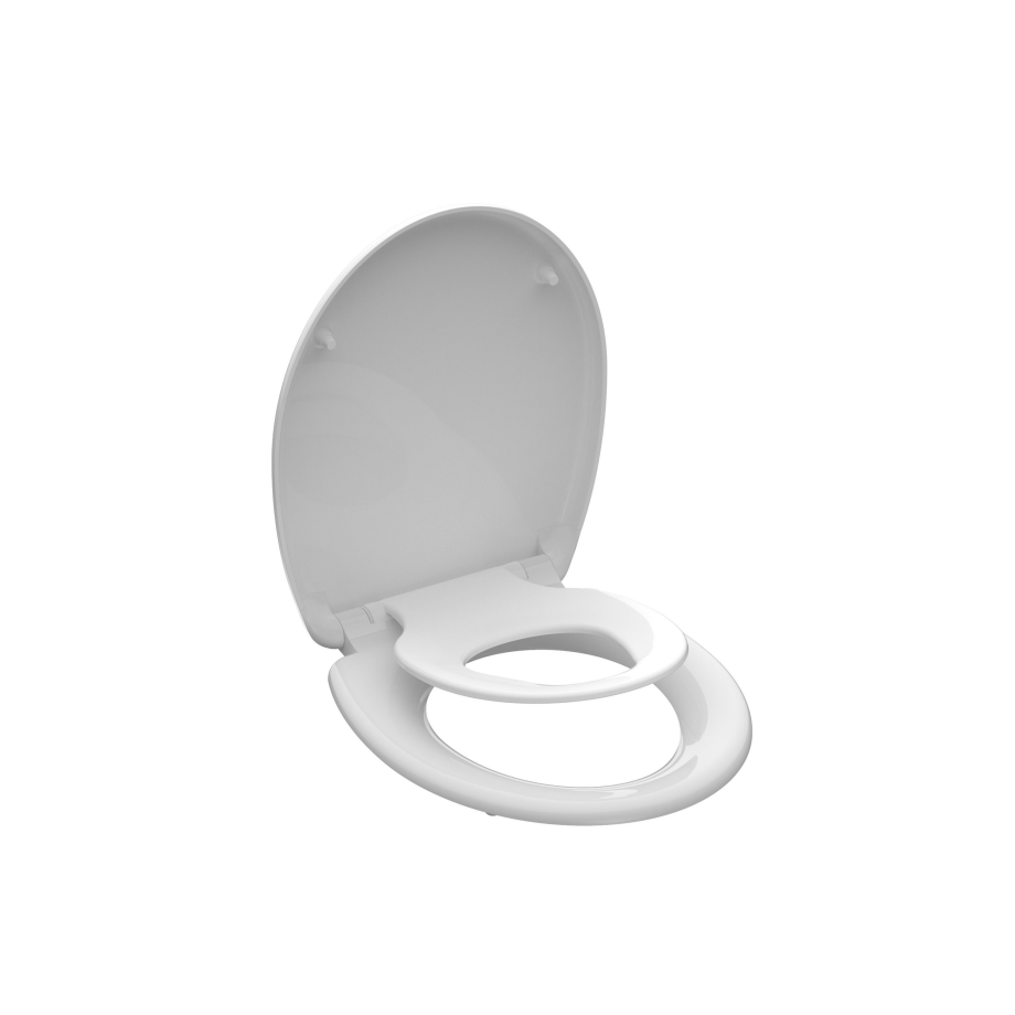Schütte WC zitting duroplast FAMILY WHITE met soft-close-mechanisme en snelsluiting afbeelding 1
