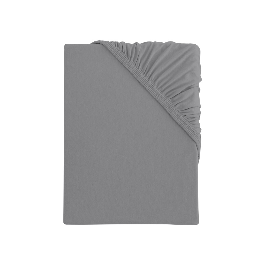 s.Oliver Jersey hoeslaken 180-200 x 200 cm (Grijs) afbeelding 1