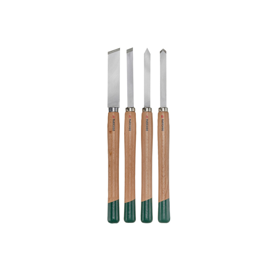 PARKSIDE Set beitels, snijmesjes en set messen (Houtdraaibeitelset vlak) afbeelding 