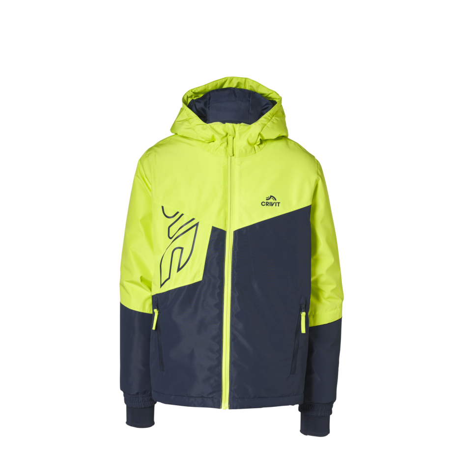 CRIVIT Kinder ski-jas (Donkerblauw/geel, 134/140) afbeelding 1